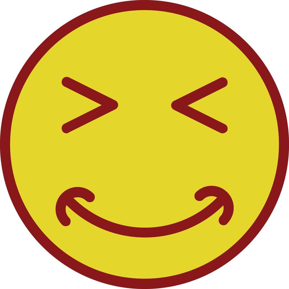 Grin Squint Vector Icon Design