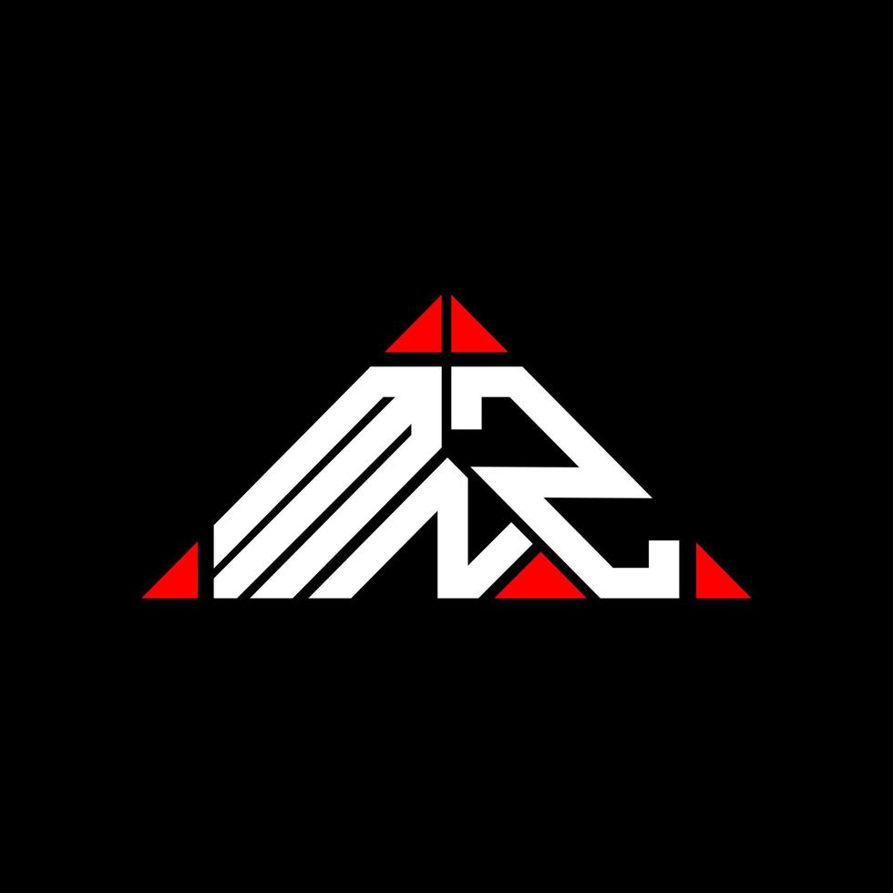 Diseño creativo del logotipo de la letra mnz con gráfico vectorial, logotipo simple y moderno de mnz. vector