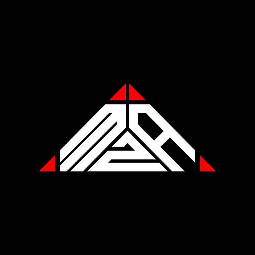 MZA letter logo creative design with vector graphic, MZA simple and modern logo.