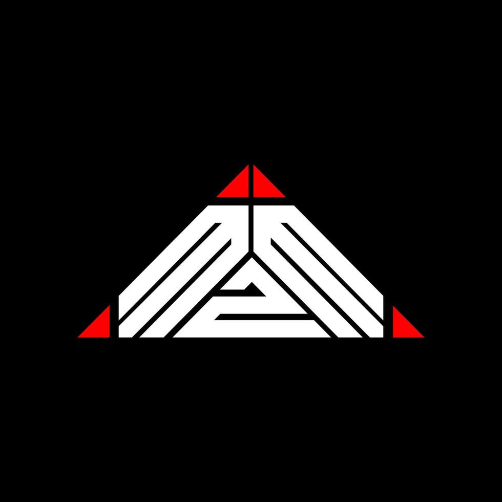MZM letter logo creative design with vector graphic, MZM simple and modern logo.