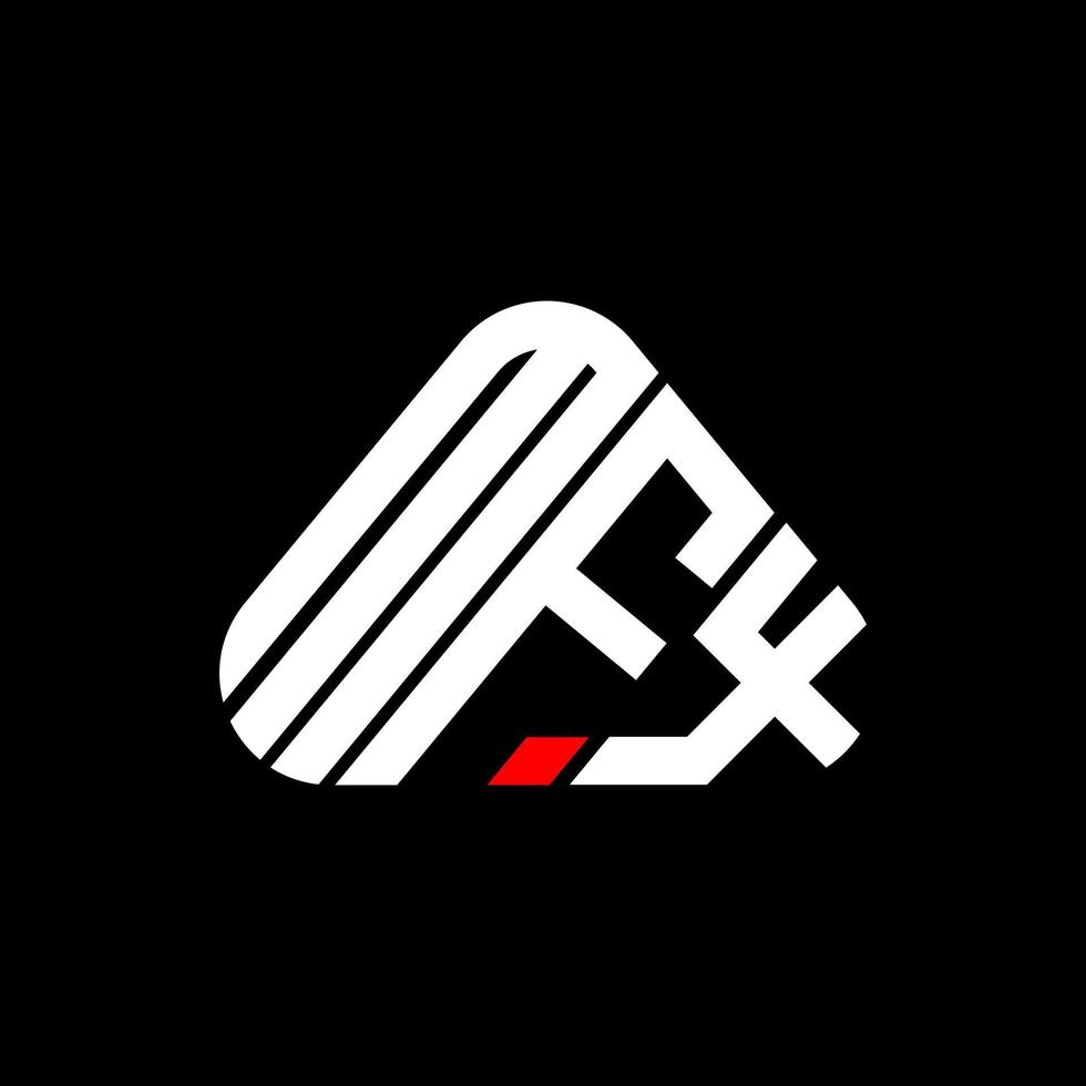 Diseño creativo del logotipo de la letra mfx con gráfico vectorial, logotipo simple y moderno de mfx. vector