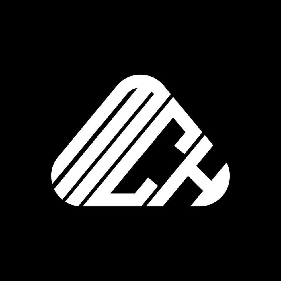 Diseño creativo del logotipo de la letra mch con gráfico vectorial, logotipo simple y moderno de mch. vector