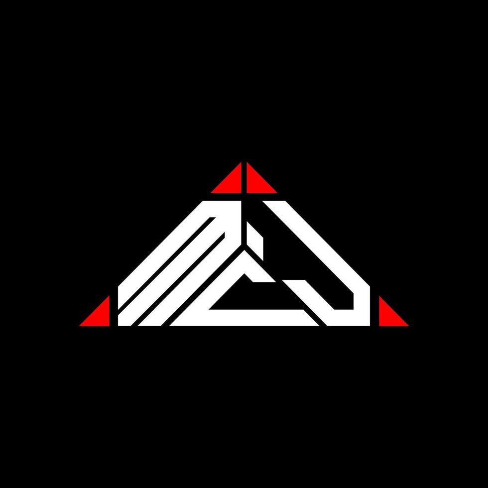 MCJ letter logo creative design with vector graphic, MCJ simple and modern logo.