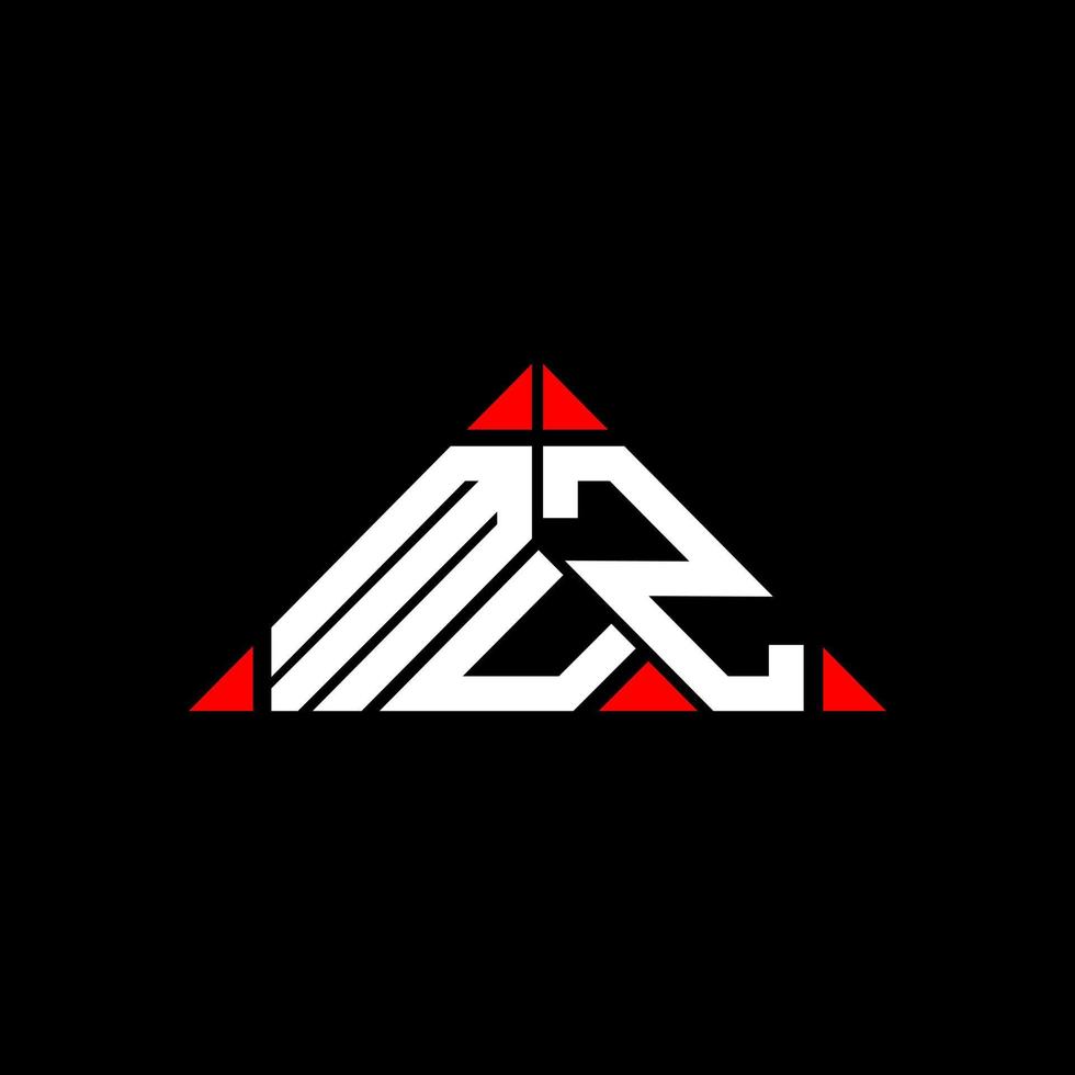 diseño creativo del logotipo de la letra muz con gráfico vectorial, logotipo simple y moderno de muz. vector