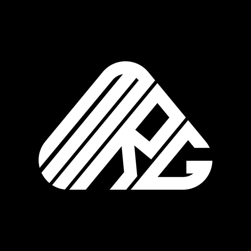 diseño creativo del logotipo de la letra mrg con gráfico vectorial, logotipo mrg simple y moderno. vector