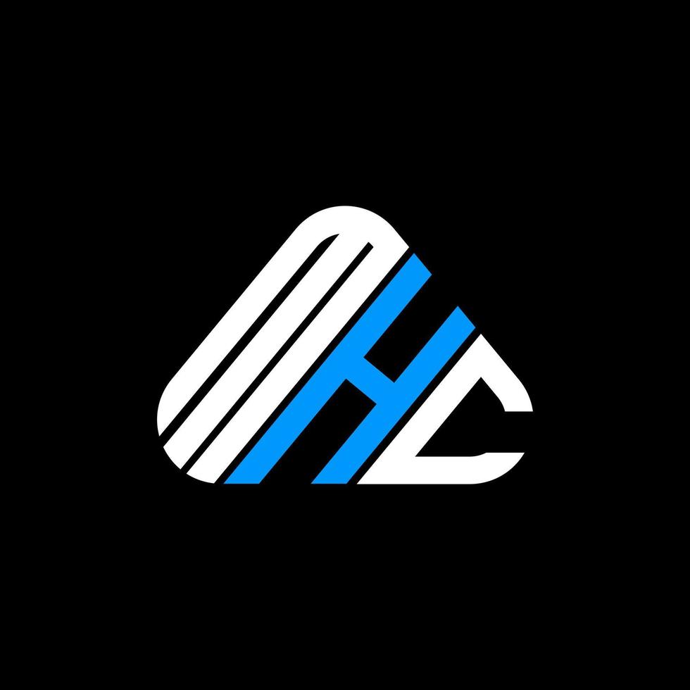 Diseño creativo del logotipo de la letra mhc con gráfico vectorial, logotipo simple y moderno de mhc. vector