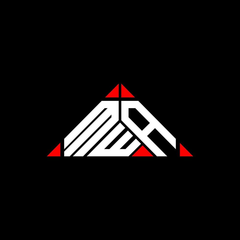 MWA letter logo creative design with vector graphic, MWA simple and modern logo.