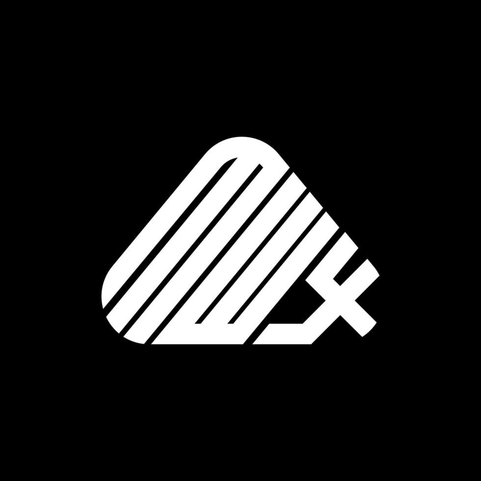 MWX letter logo creative design with vector graphic, MWX simple and modern logo.