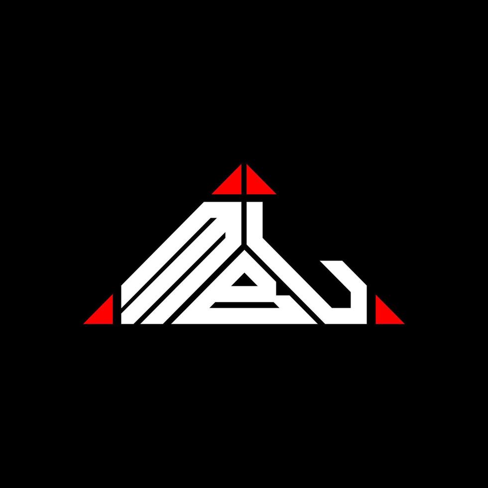 MBL letter logo creative design with vector graphic, MBL simple and modern logo.