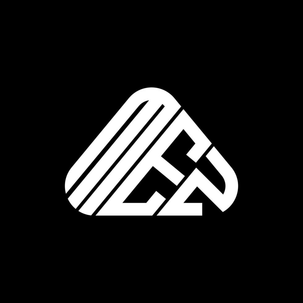 diseño creativo del logotipo de la letra mez con gráfico vectorial, logotipo simple y moderno de mez. vector