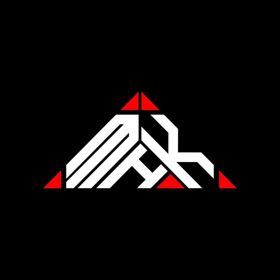 MHK letter logo creative design with vector graphic, MHK simple and modern logo.