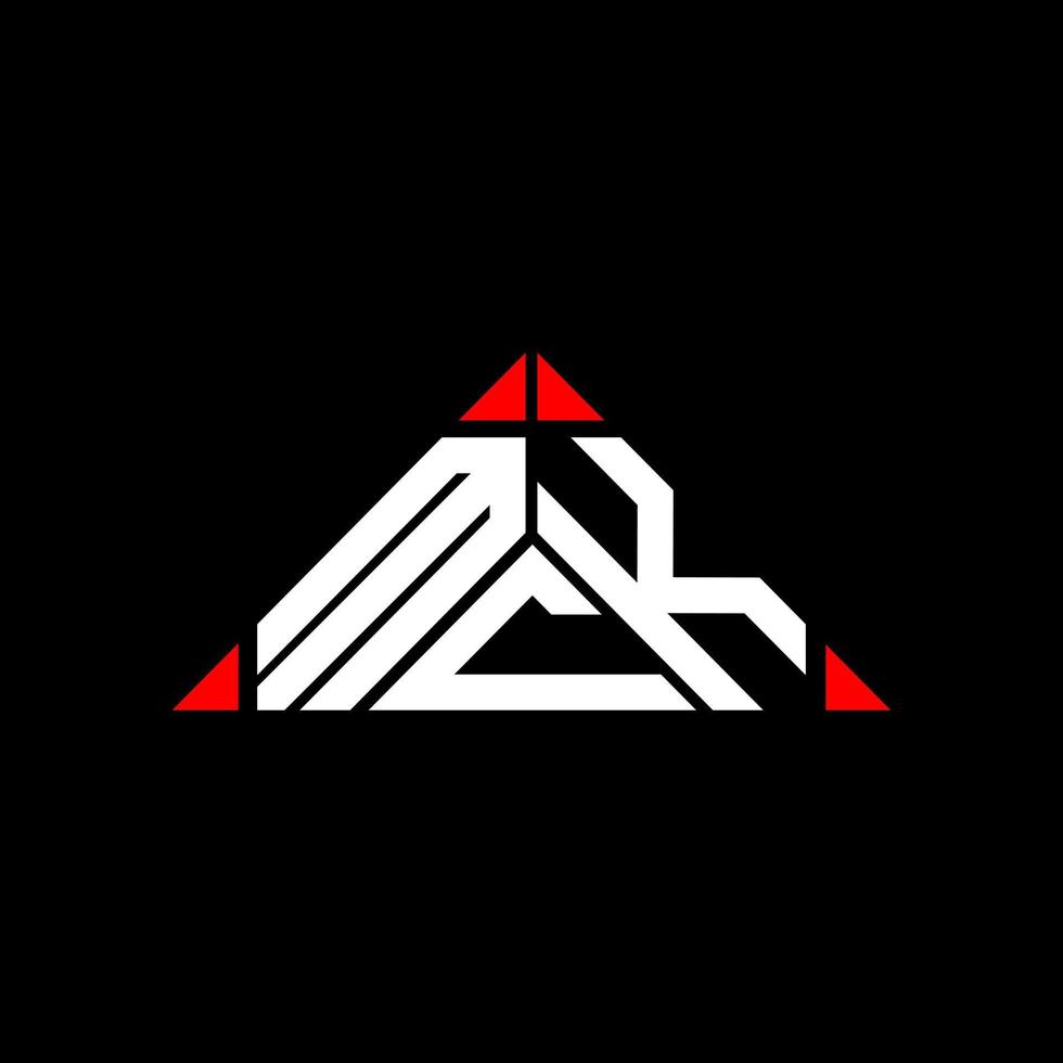 MCK letter logo creative design with vector graphic, MCK simple and modern logo.