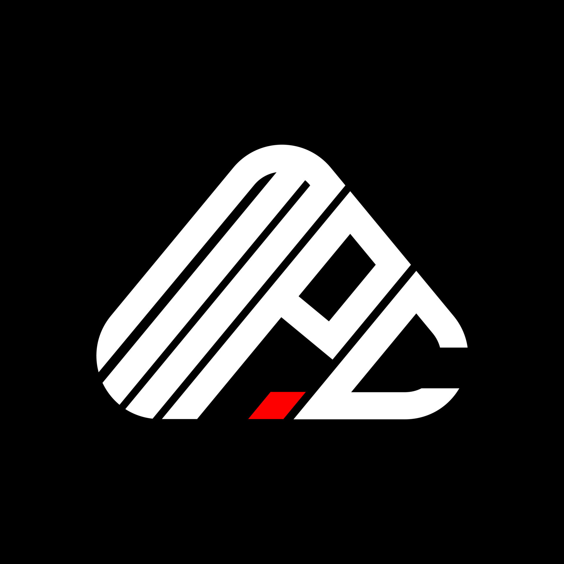 MPC letter logo creative design with vector graphic, MPC simple and