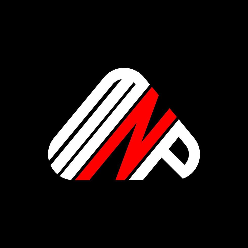 diseño creativo del logotipo de la letra mnp con gráfico vectorial, logotipo simple y moderno de mnp. vector