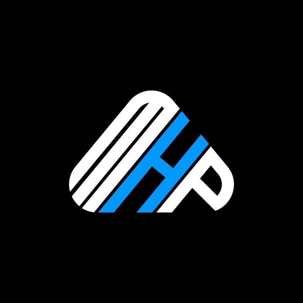 Diseño creativo del logotipo de la letra mhp con gráfico vectorial, logotipo simple y moderno de mhp. vector