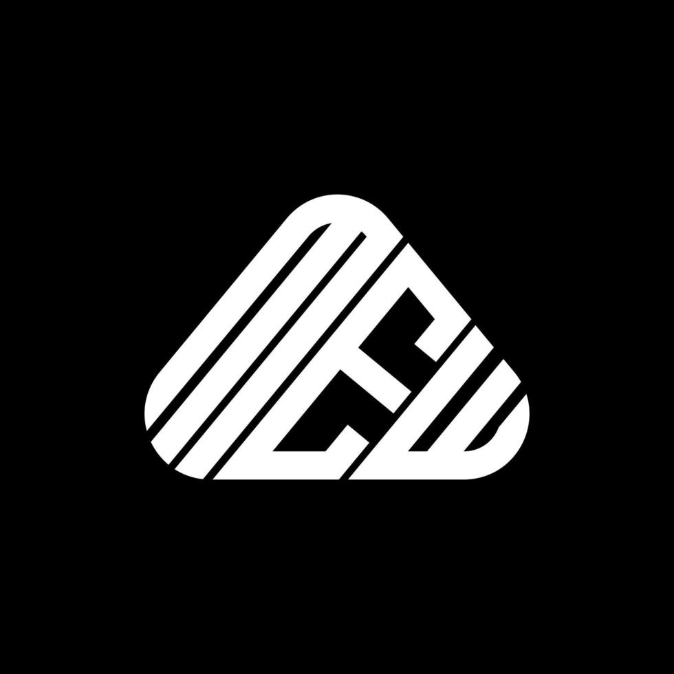 MEW letter logo creative design with vector graphic, MEW simple and modern logo.