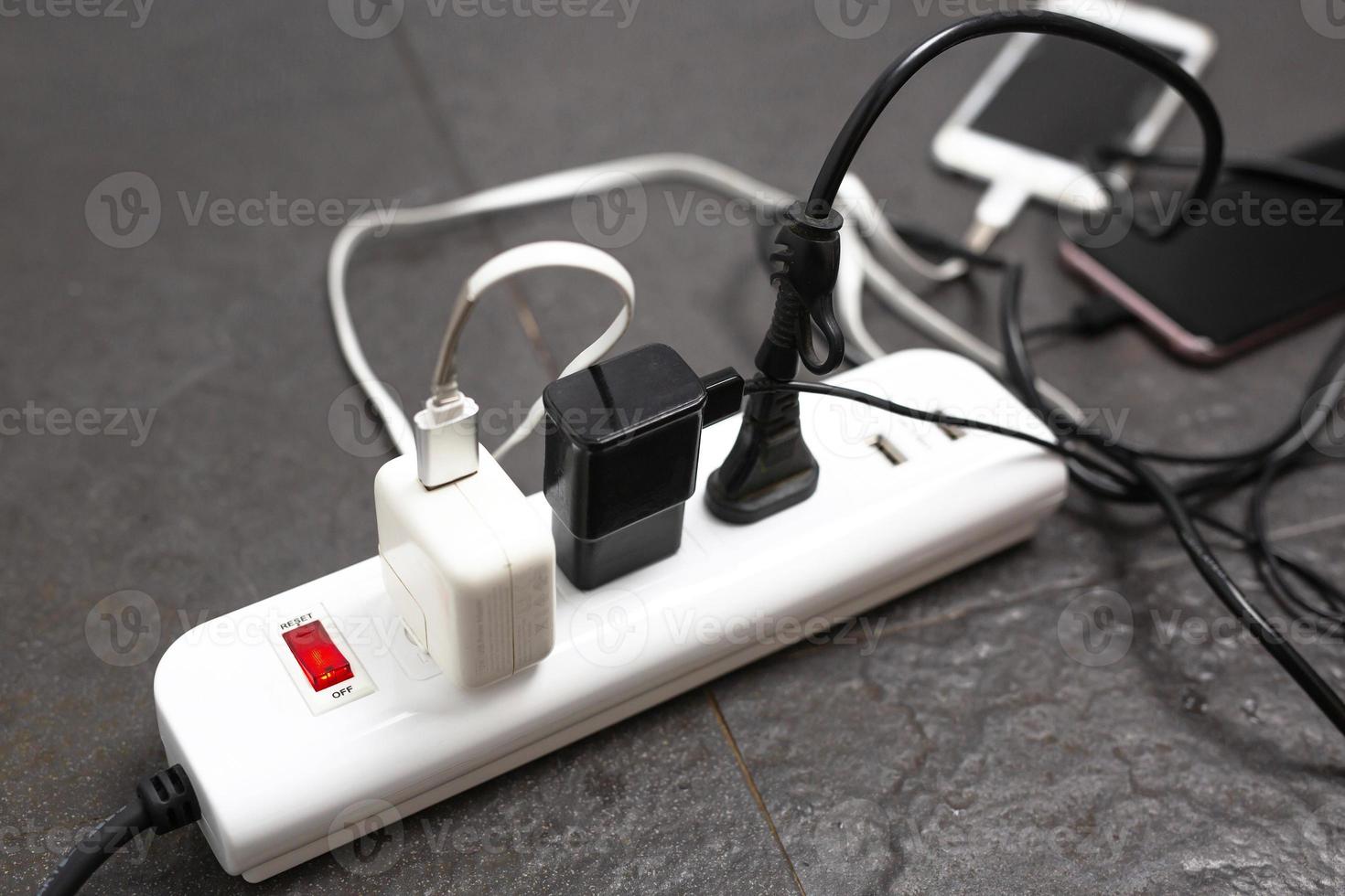 The plug and the charger must be standard and safe within the house. photo