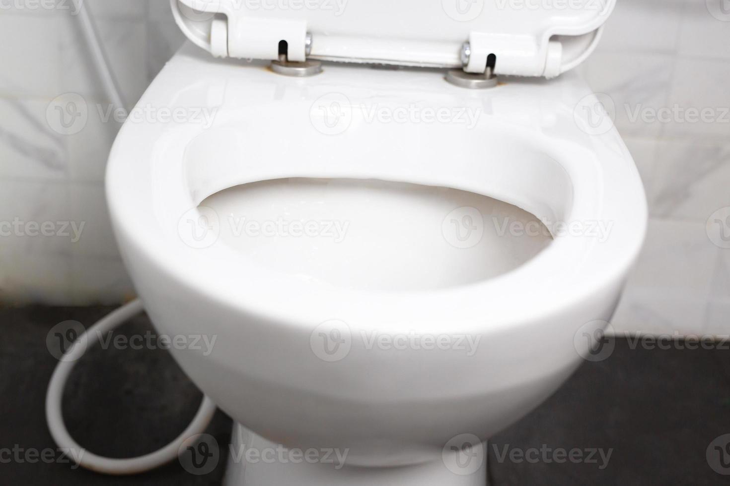 Toilet bowl or toilet flush in your home or bathroom photo