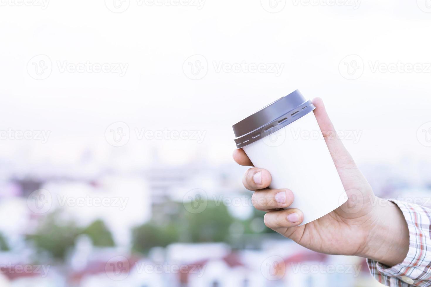 café caliente por la mañana foto