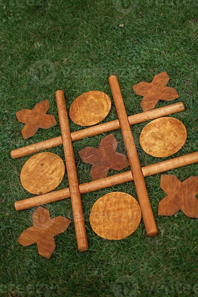 outdoor wooden games photo