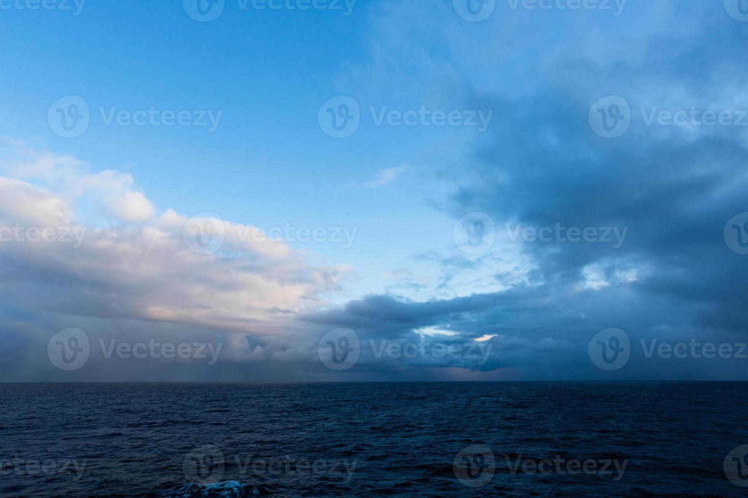 Cloudy Seascapes in Baltic Sea photo