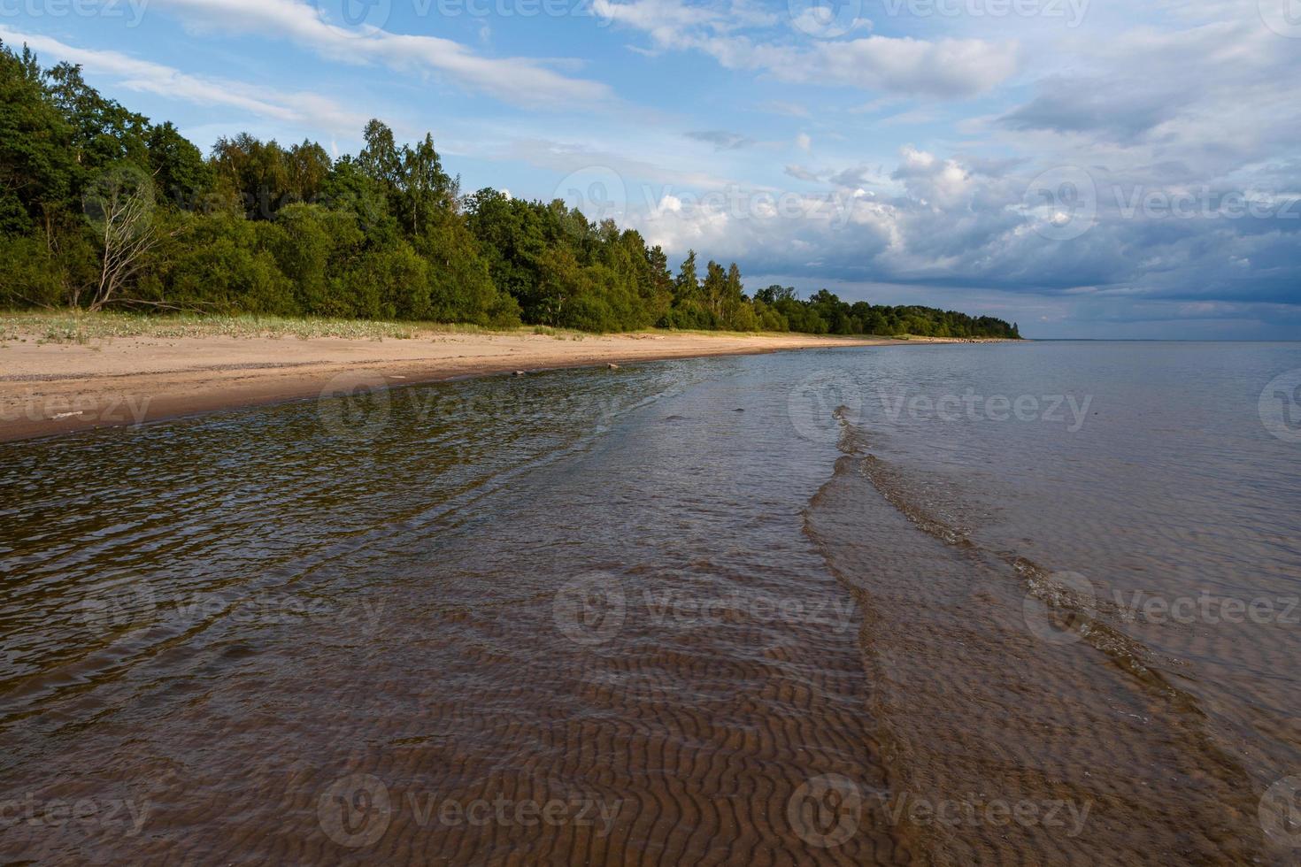 Baltic Sea Coast at Sunset photo