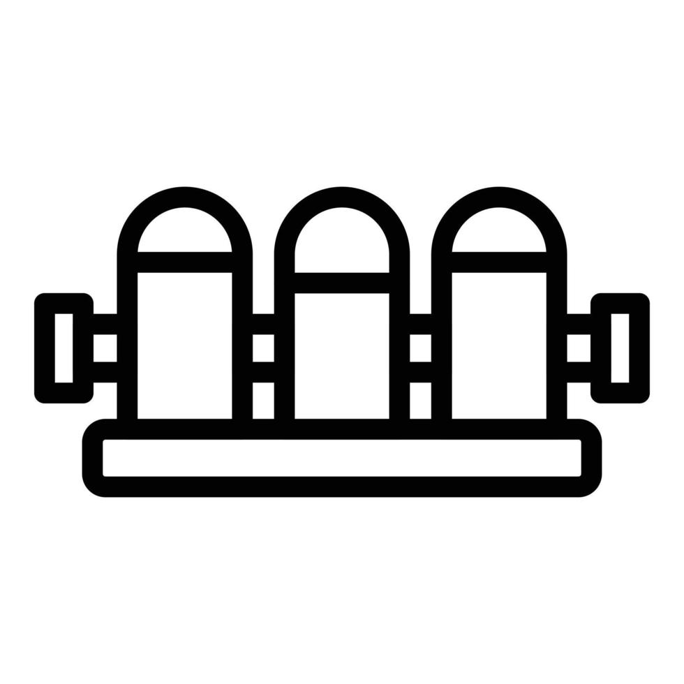 Refilling pipe icon outline vector. Osmosis water filter vector