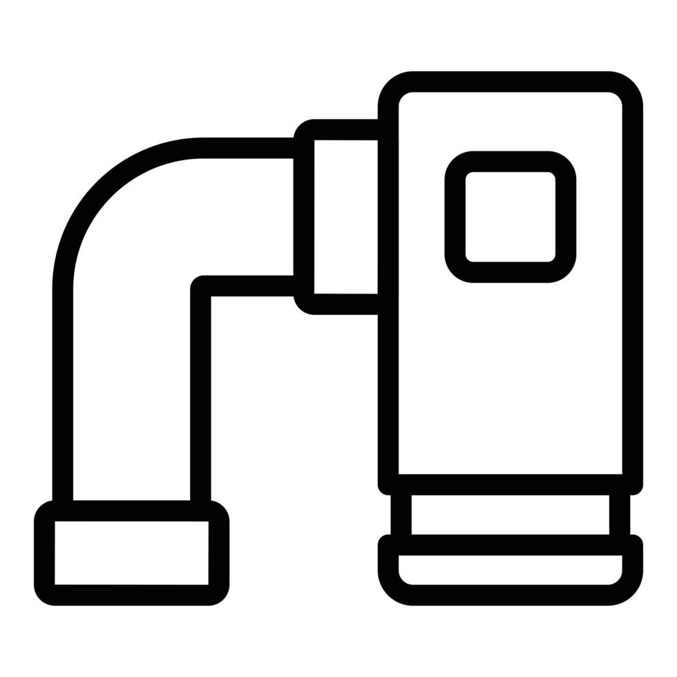 House osmosis icon outline vector. Water reverse vector