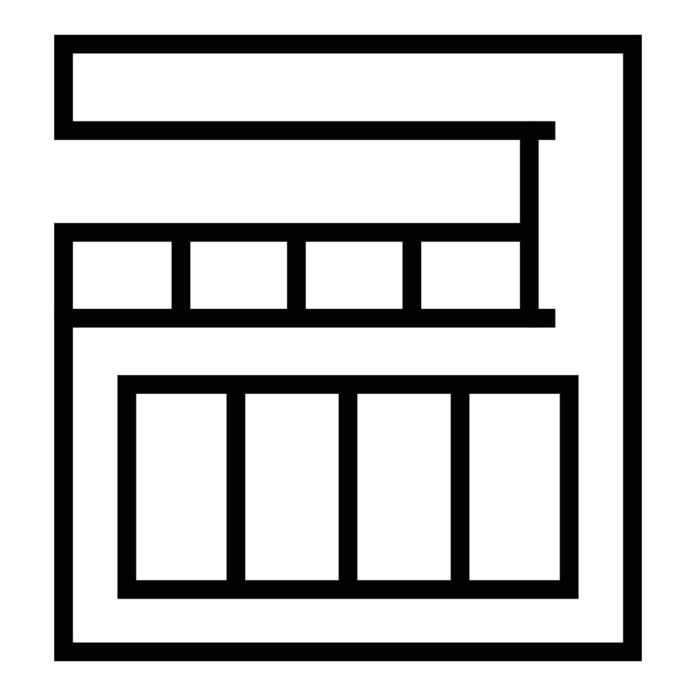 Mansion villa icon outline vector. Home building vector