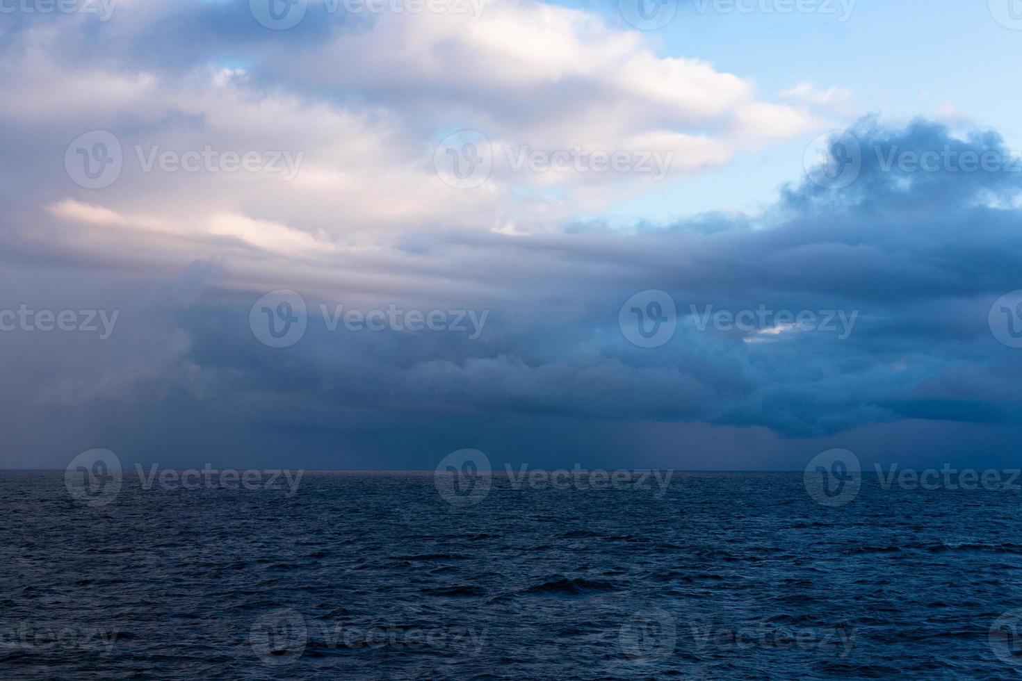 Cloudy Seascapes in Baltic Sea photo