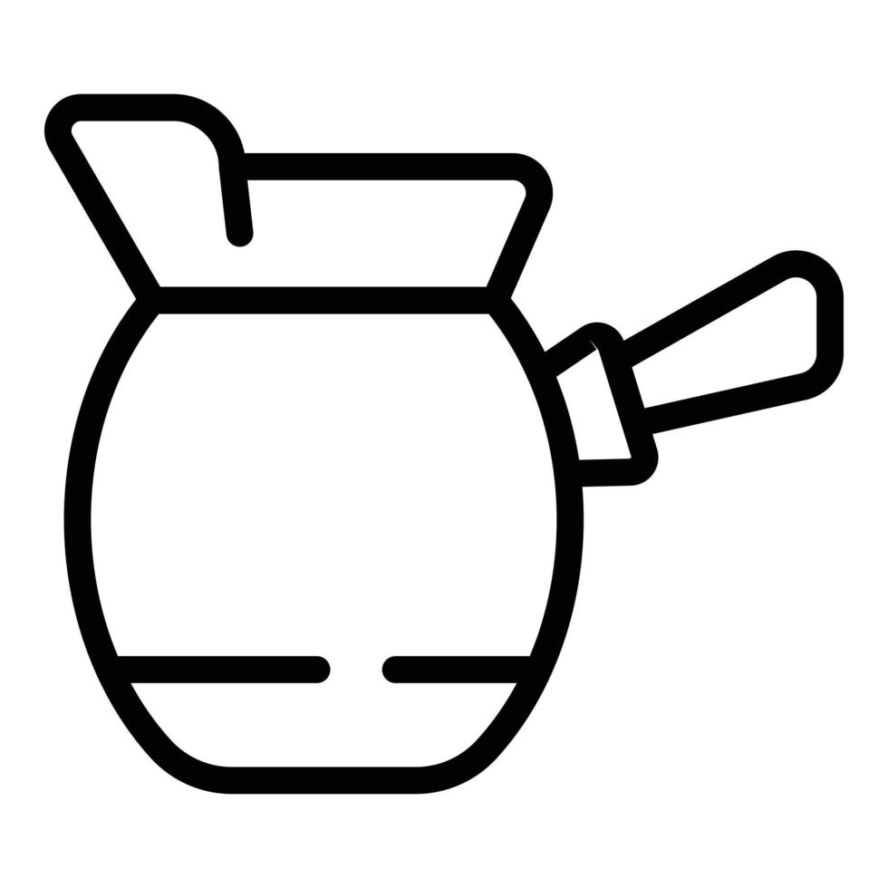 Delight coffee pot icon outline vector. Machine espresso vector