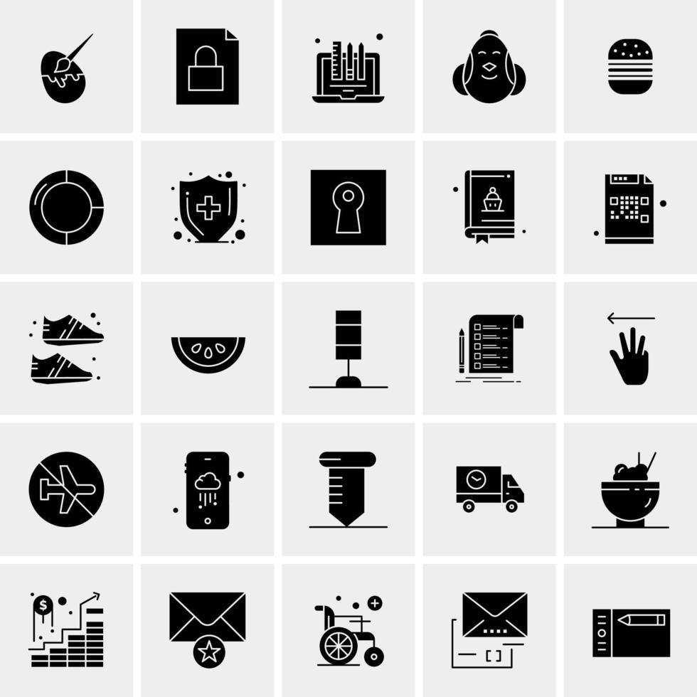 25 Universal Business Icons Vector Creative Icon Illustration to use in web and Mobile Related project