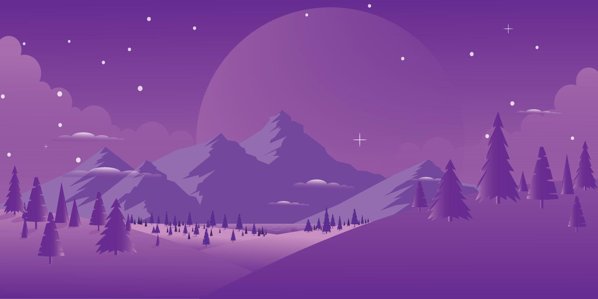 un fondo de calma nocturna calmante para los ojos con la belleza de la naturaleza vector