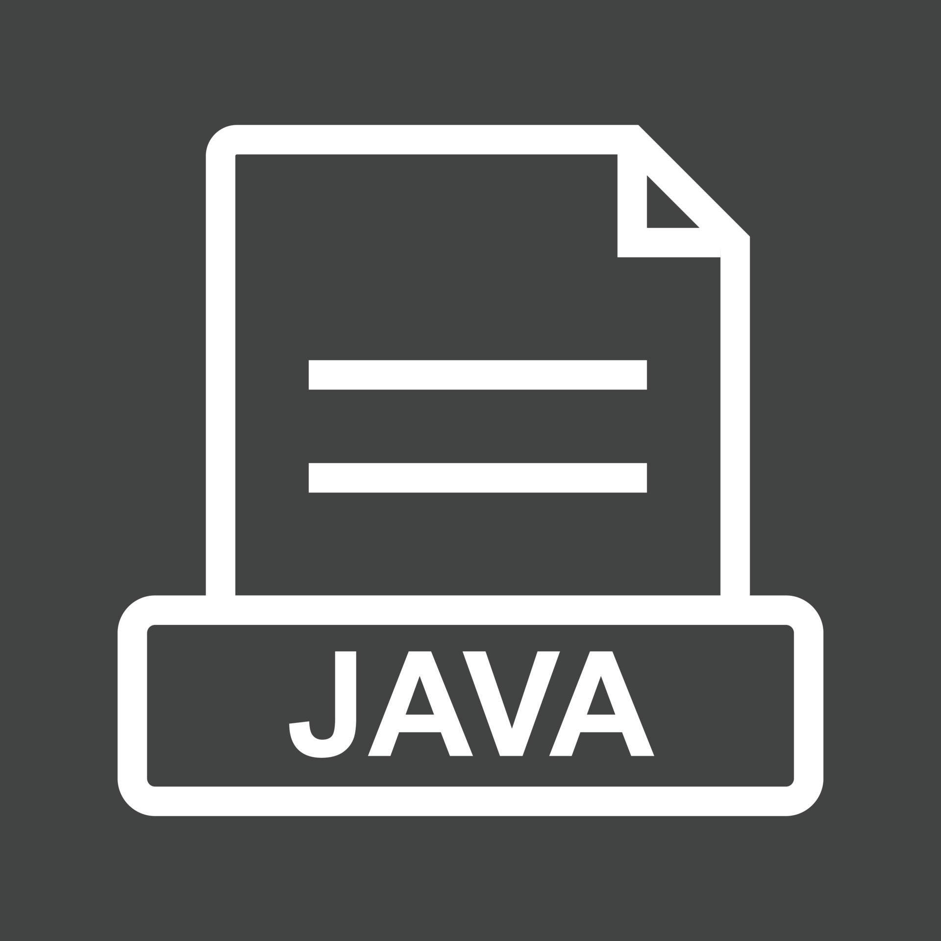 JAVA Line Inverted Icon 14982795 Vector Art at Vecteezy