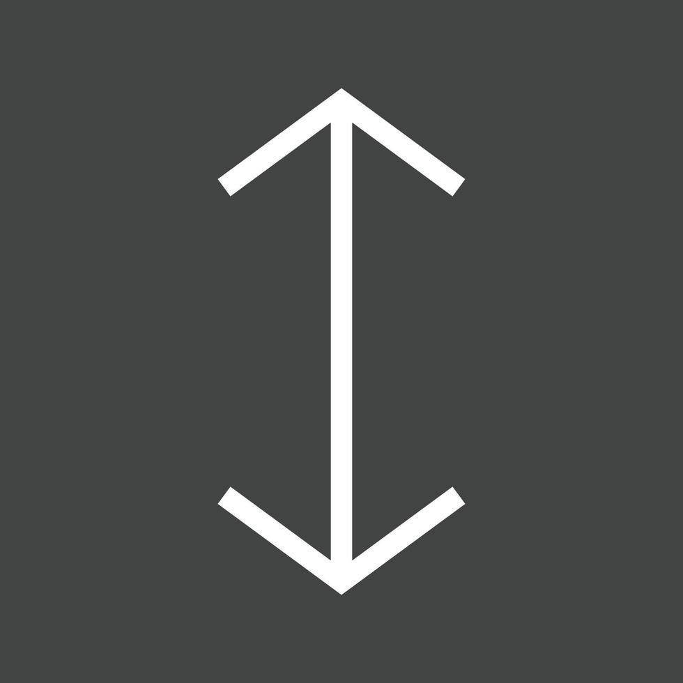 Up-Down Line Inverted Icon vector