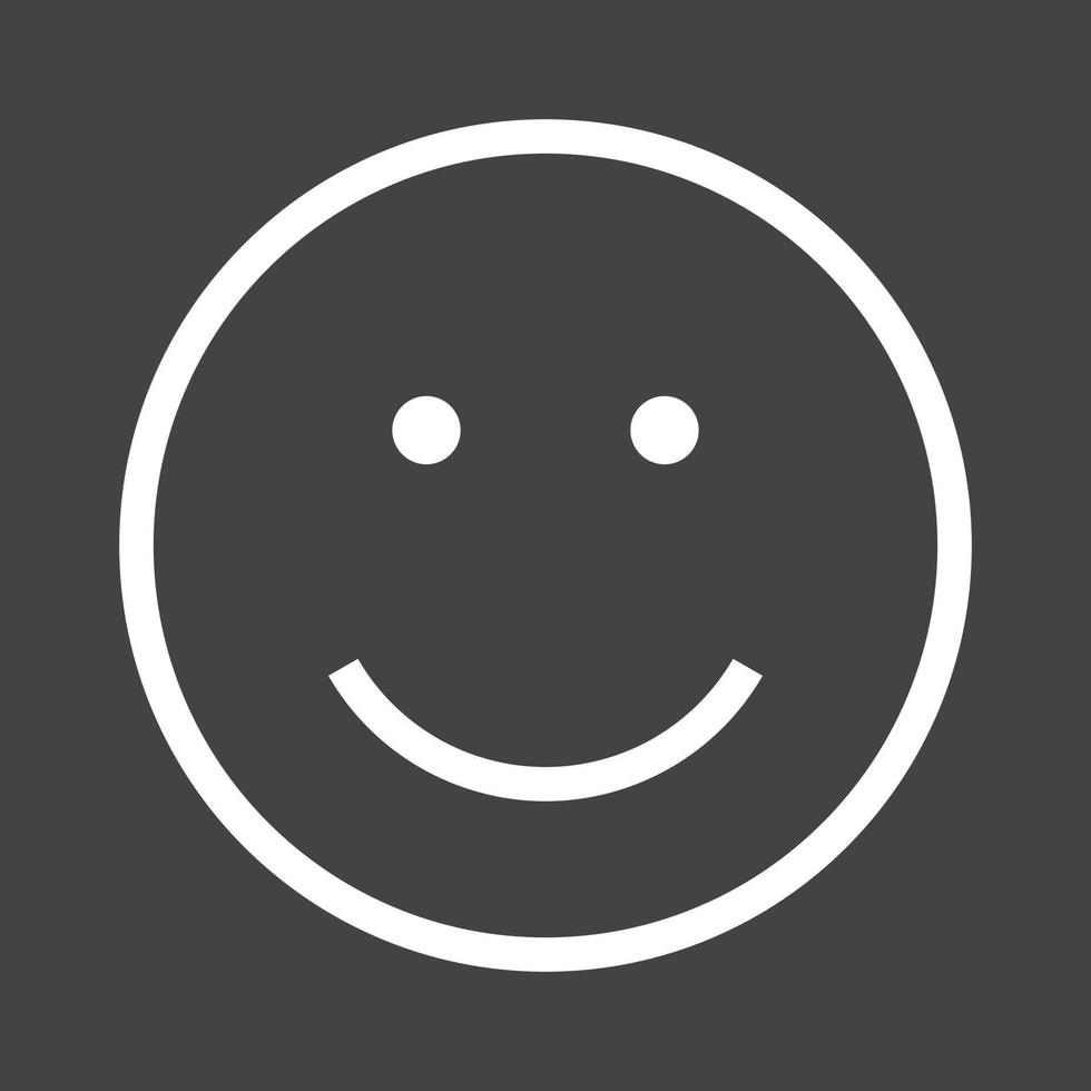 Smile Line Inverted Icon vector
