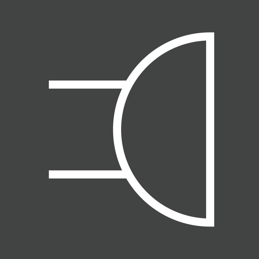 Buzzer Line Inverted Icon vector