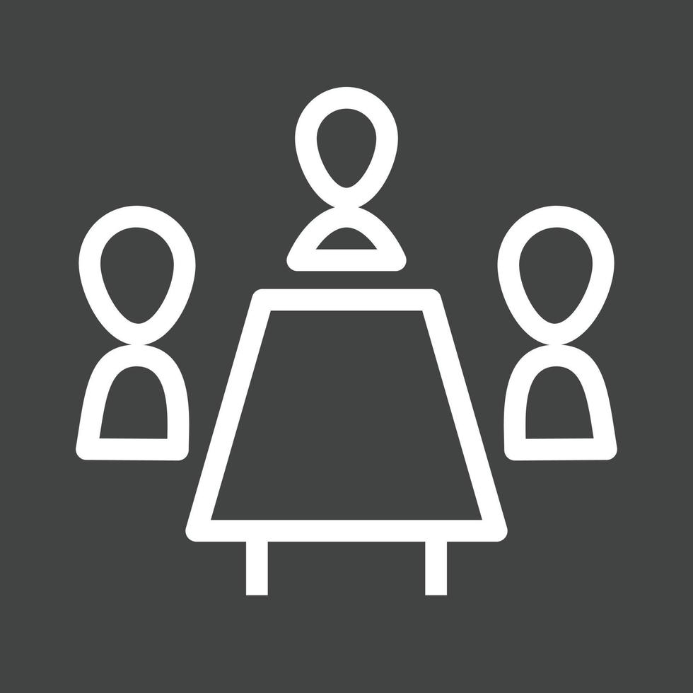 Conference Call Line Inverted Icon vector
