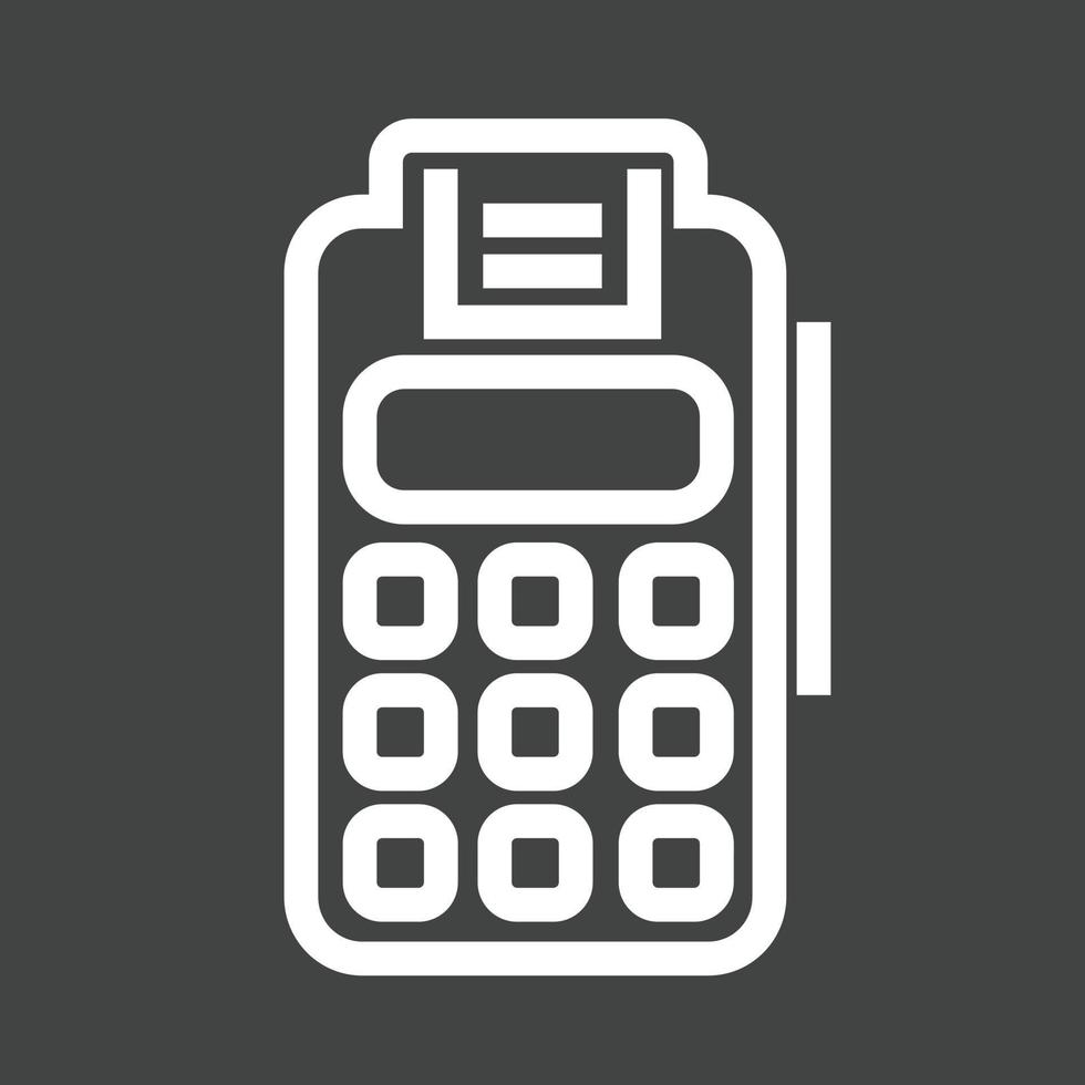 Free Utility Bill Payment Line Inverted Icon vector