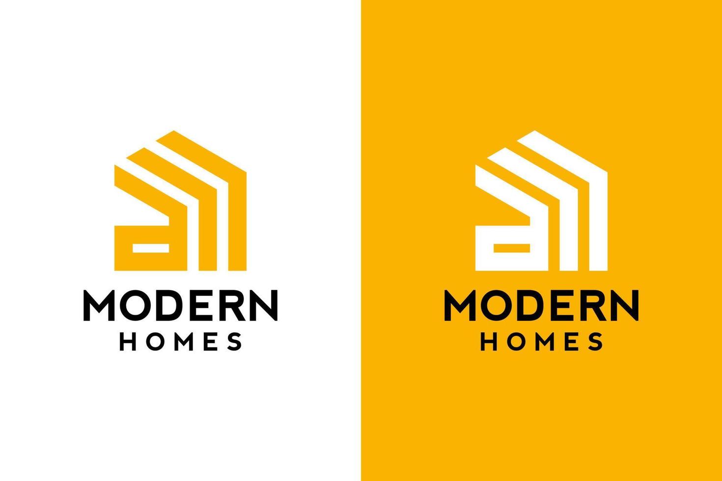 Logo design of D in vector for construction, home, real estate, building, property. Minimal awesome trendy professional logo design template on double background.