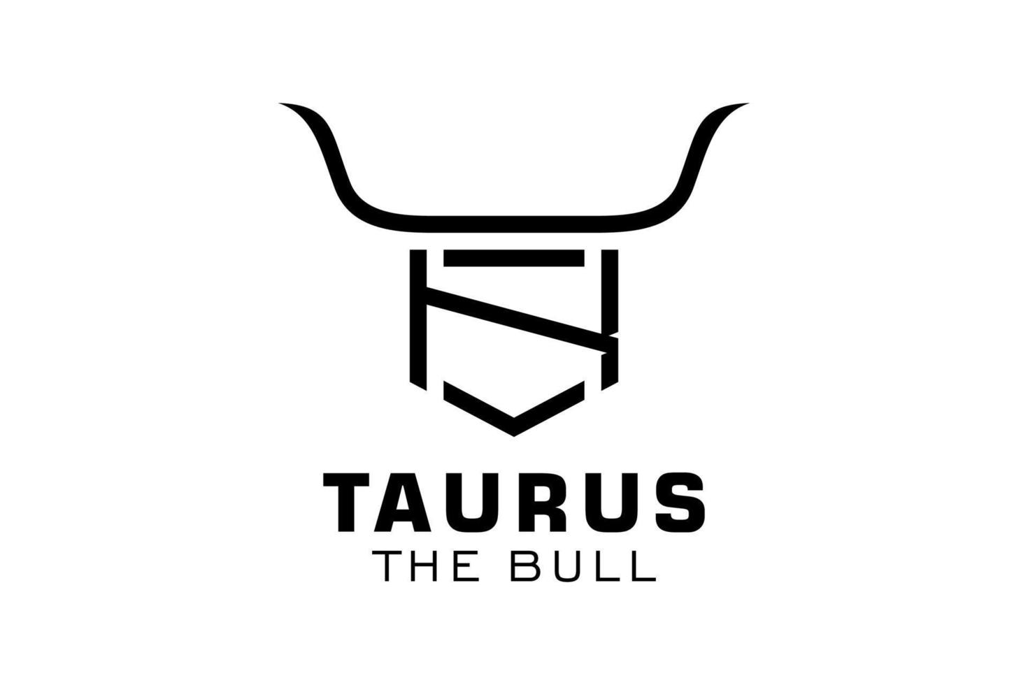 logotipo de letra k, logotipo de toro, logotipo de toro de cabeza, elemento de plantilla de diseño de logotipo de monograma vector