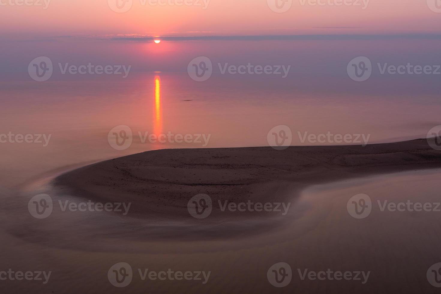 Baltic Sea Coast at Sunset photo