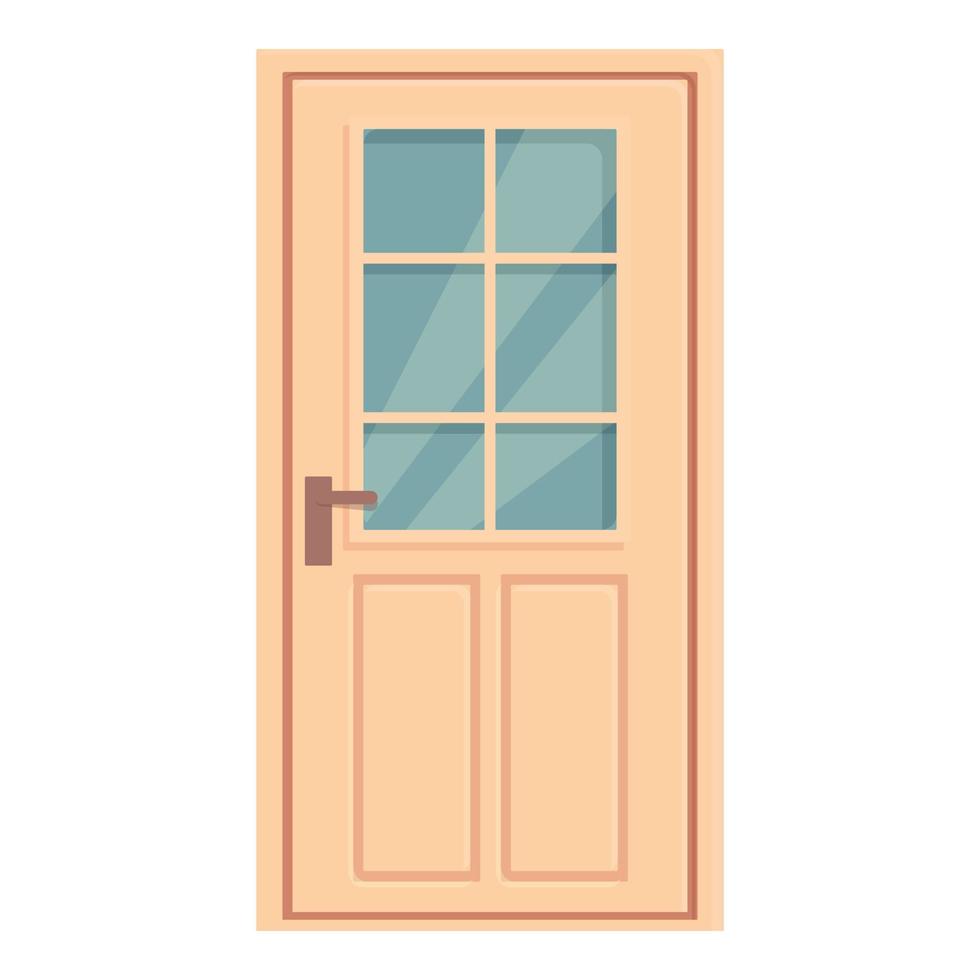 vector de dibujos animados de icono de puerta de pared. exterior de la casa