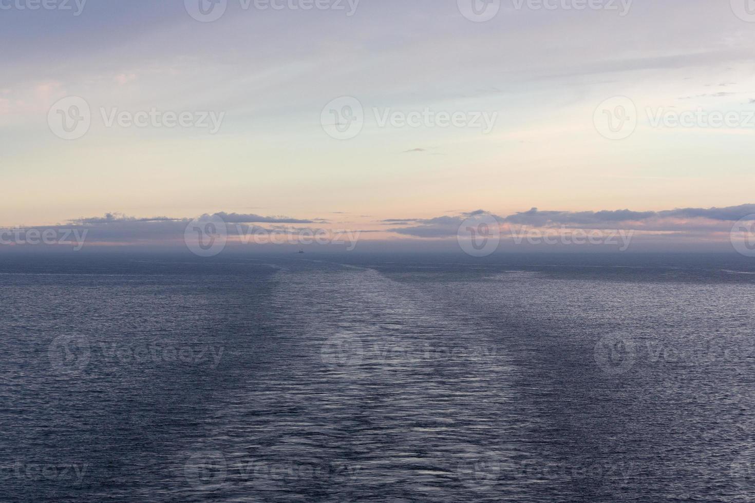 Cloudy Sea Views of the Baltic Sea at Sunrise photo