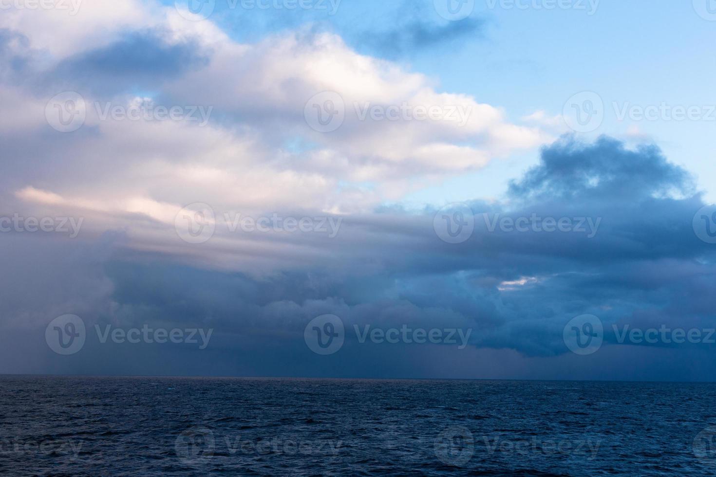 Cloudy Seascapes in Baltic Sea photo