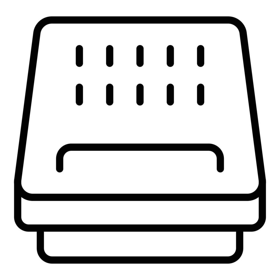 New hand dryer icon outline vector. Toilet sensor vector