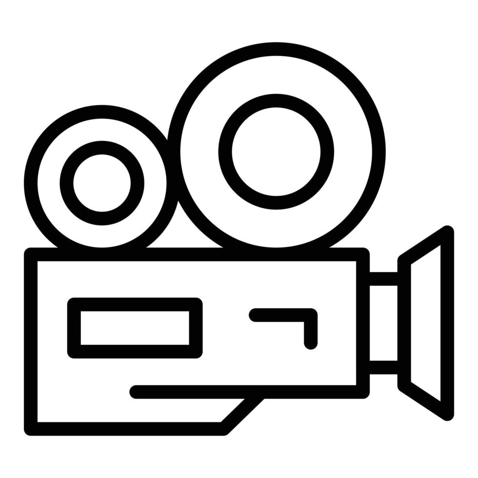 Cinema camera icon outline vector. Vip event vector