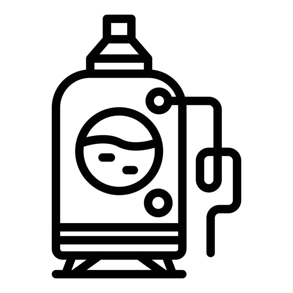 Brewing process icon outline vector. Beer factory vector