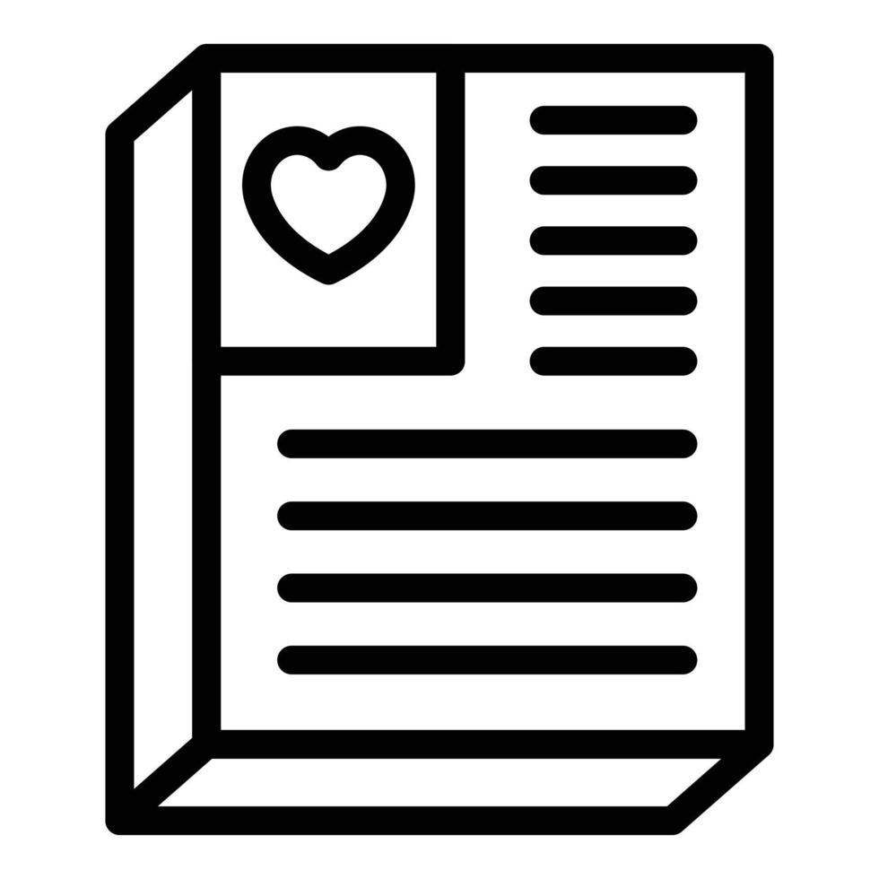 Vaccine health passport icon outline vector. Covid certificate vector