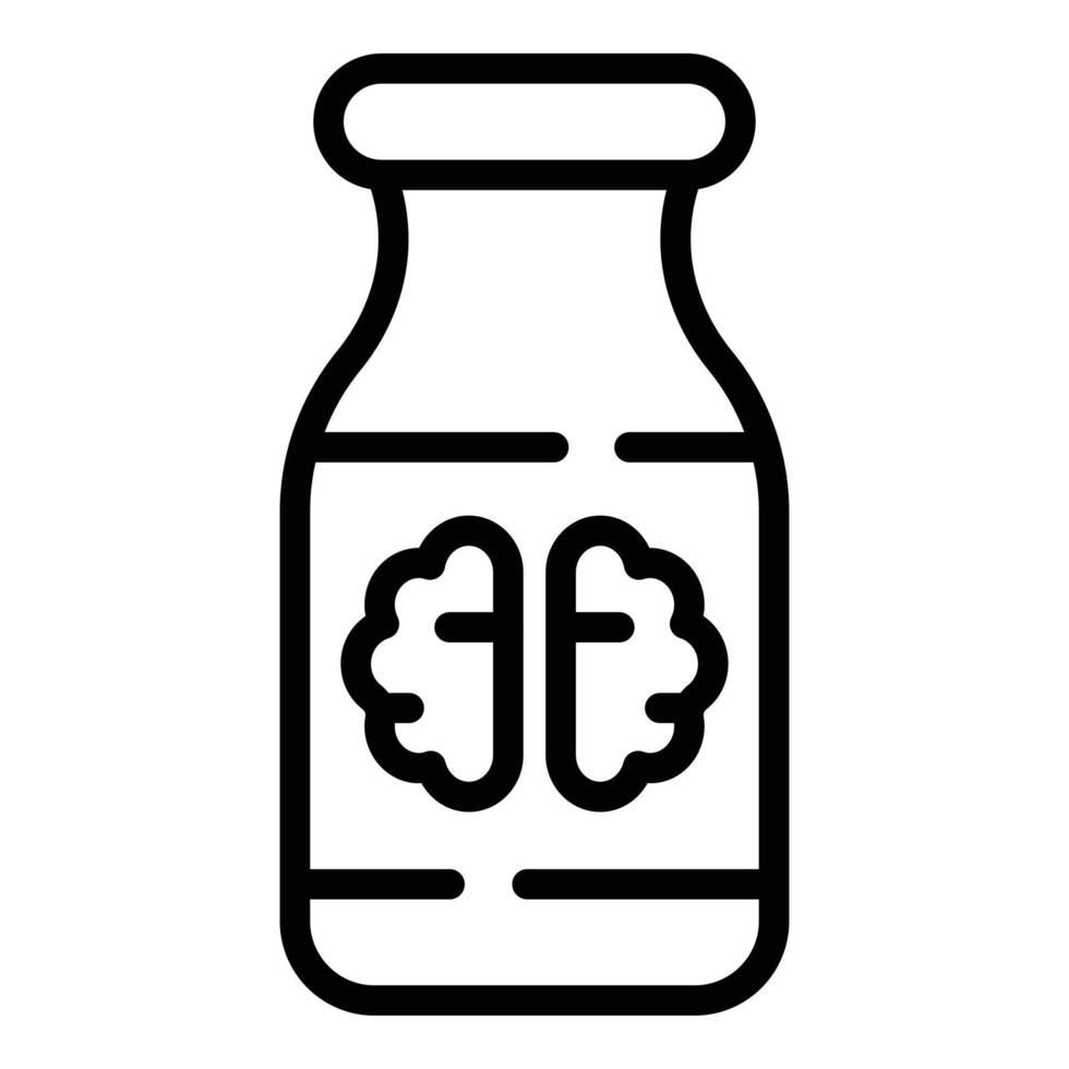 Greek nut milk icon outline vector. Vegan drink vector